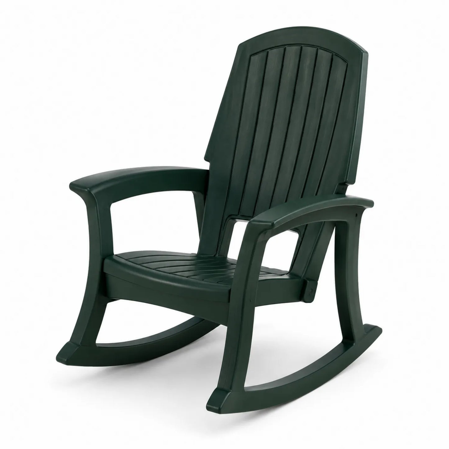 Kunststoff-Schaukelstuhl Dunkelgrün 89cm Höhe 70cm Breite 100cm Tiefe