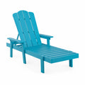 Holz Sonnenliege Blau Verstellbar
