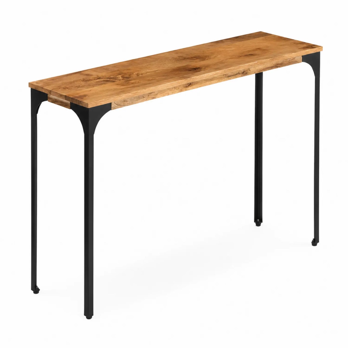 Konsolentisch Eiche Massivholz mit Stahlgestell 120x30x75cm