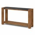 Konsolentisch aus Holzwerkstoff und MDF Braun/Schwarz